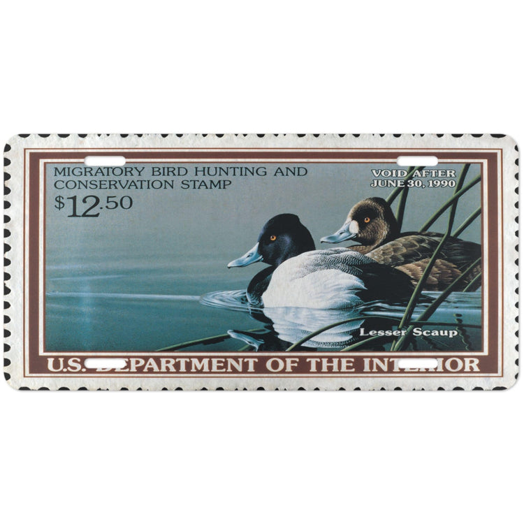 Official 1989-1990 Federal Duck Stamp - License Plate