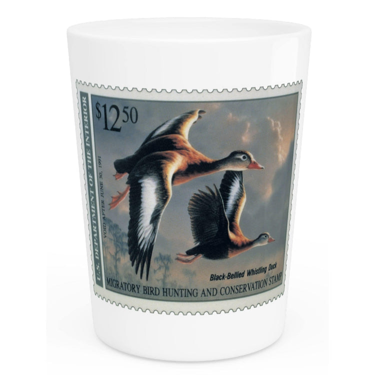 Official 1990-1991 Federal Duck Stamp - Shot Glass