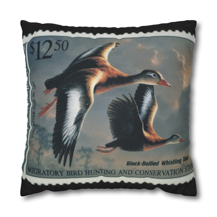 Official 1990-1991 Federal Duck Stamp - Zippered Pillow Cover