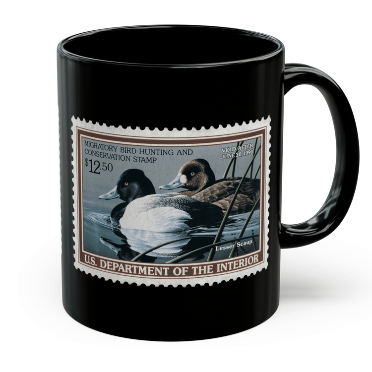 Official 1989-1990 Federal Duck Stamp - Black Mug