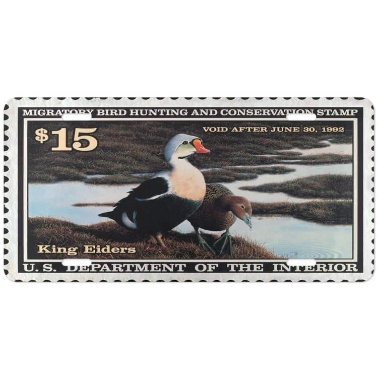 Official 1991-1992 Federal Duck Stamp - License Plate