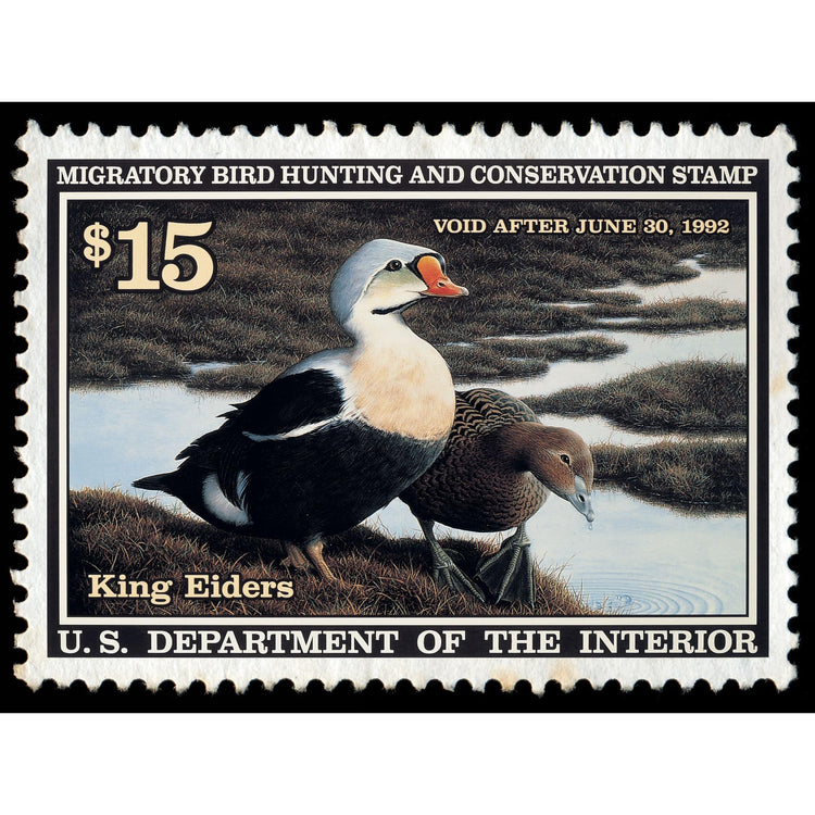 Official 1991 - 1992 Federal Duck Stamp-Metal Sign