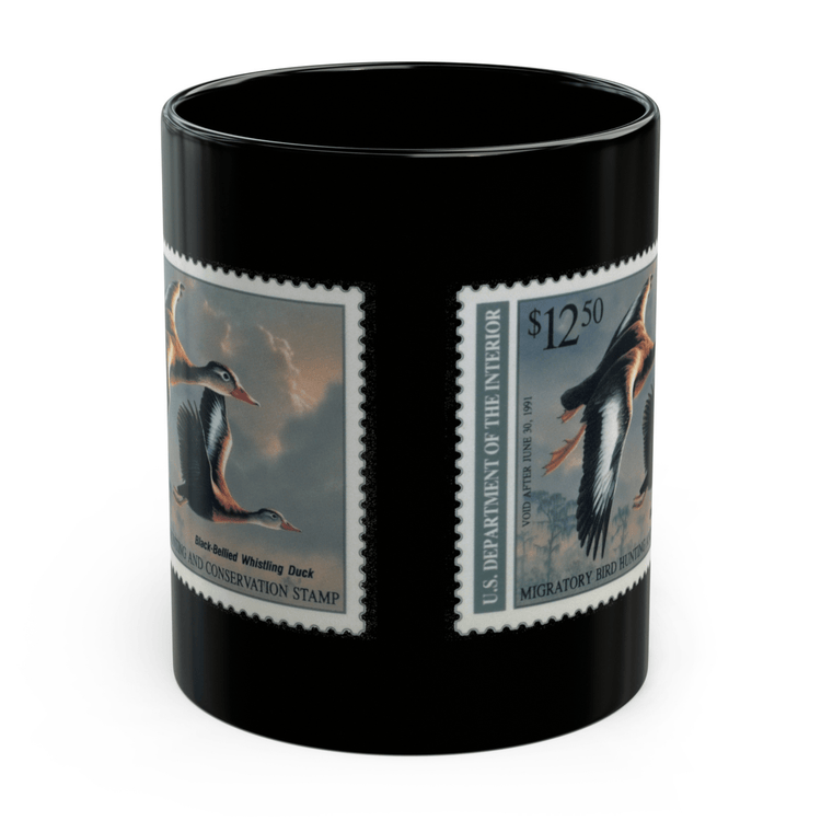 Official 1990-1991 Federal Duck Stamp - Black Mug