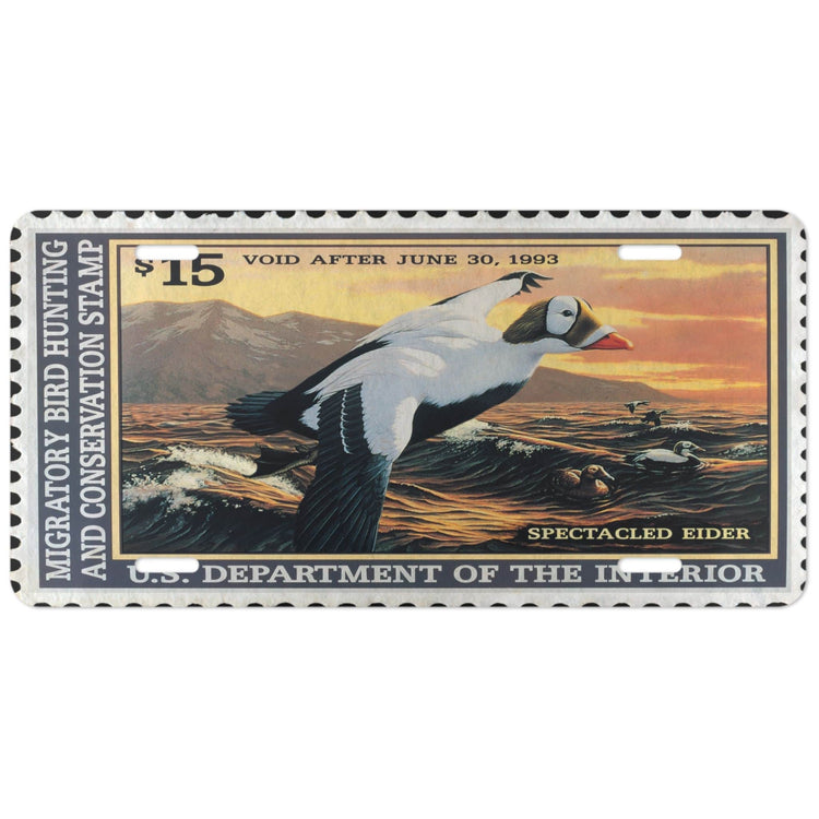 Official 1992-1993 Federal Duck Stamp - License Plate