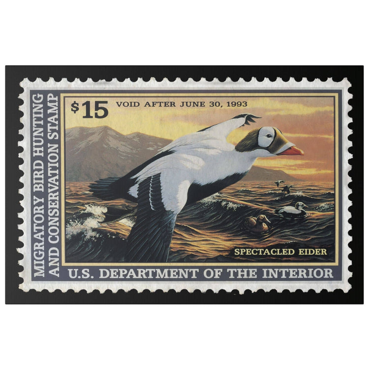 Official 1992 - 1993 Federal Duck Stamp - Canvas Sign