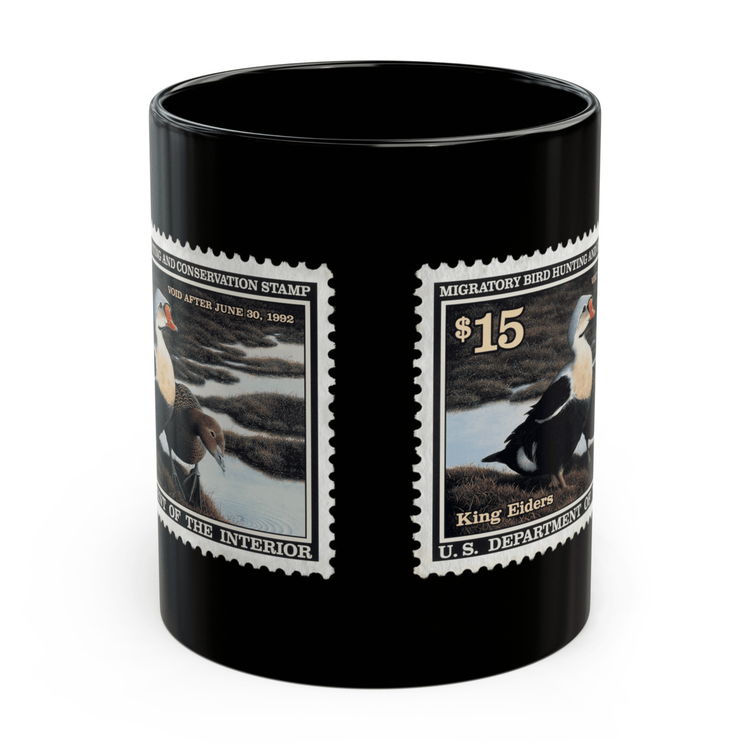 Official 1991-1992 Federal Duck Stamp - Black Mug