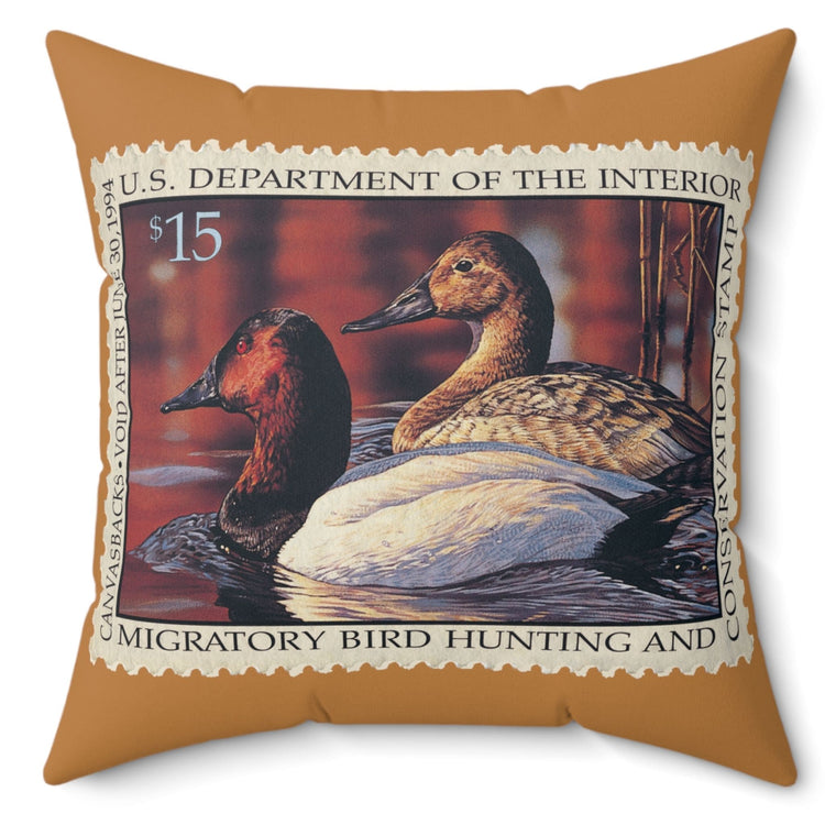 Official 1993-1994 Federal Duck Stamp - Light Brown Pillow