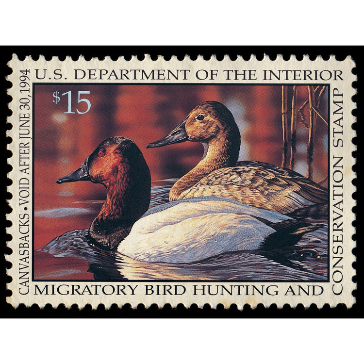 Official 1993 - 1994 Federal Duck Stamp - Metal Sign