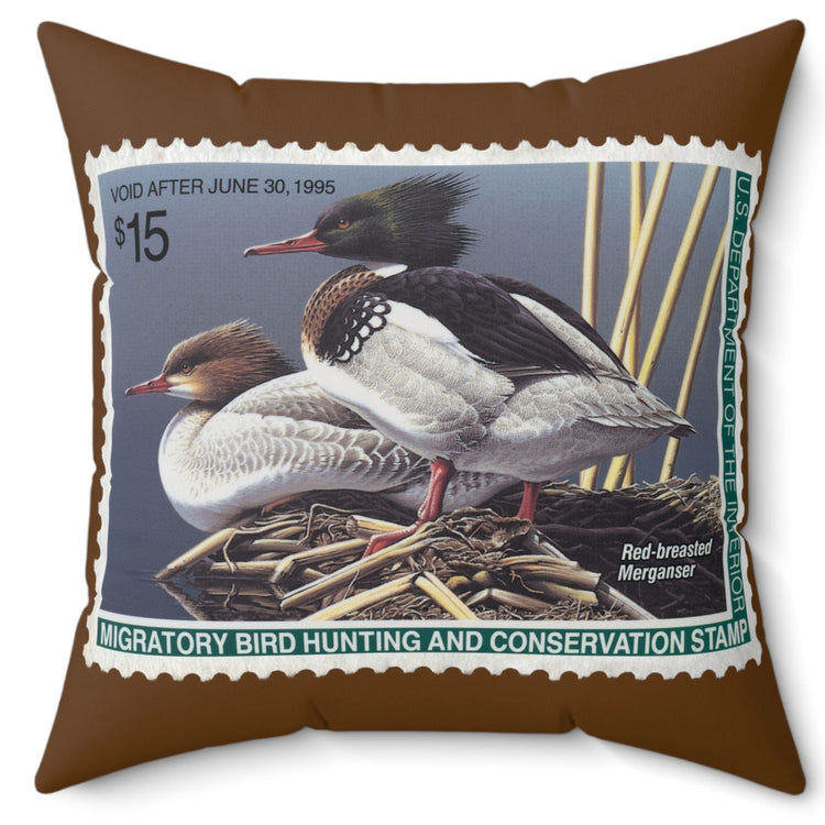 Official 1994-1995 Federal Duck Stamp - Brown Pillow