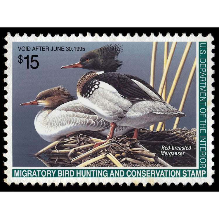 Official 1994 - 1995 Federal Duck Stamp-Metal Sign