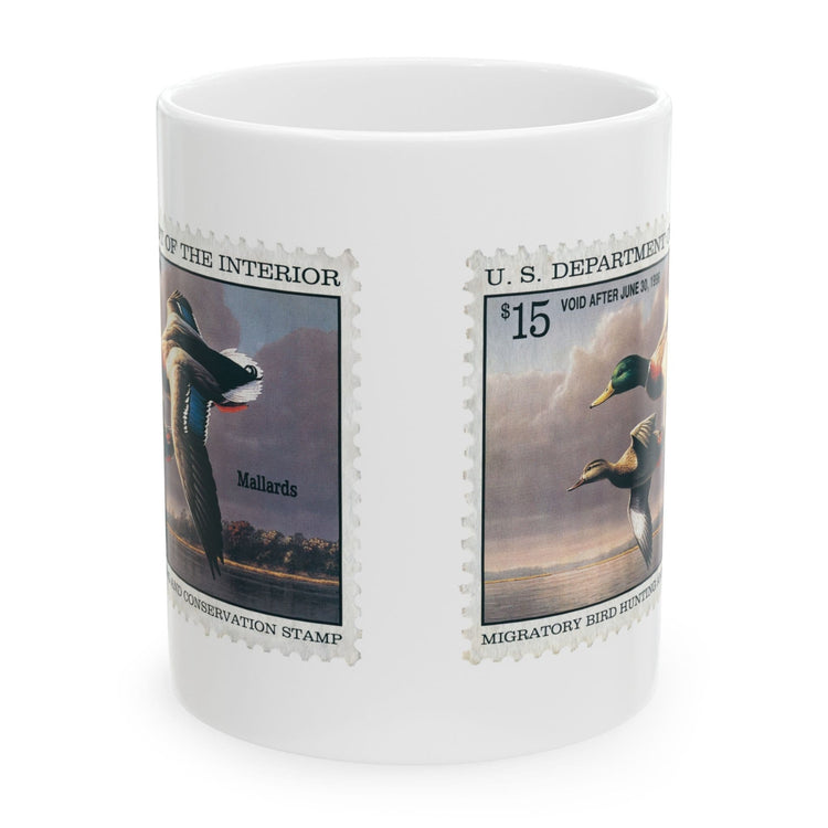 Official 1995-1996 Federal Duck Stamp - White Mug