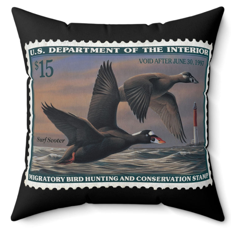 Official 1996-1997 Federal Duck Stamp - Black Pillow