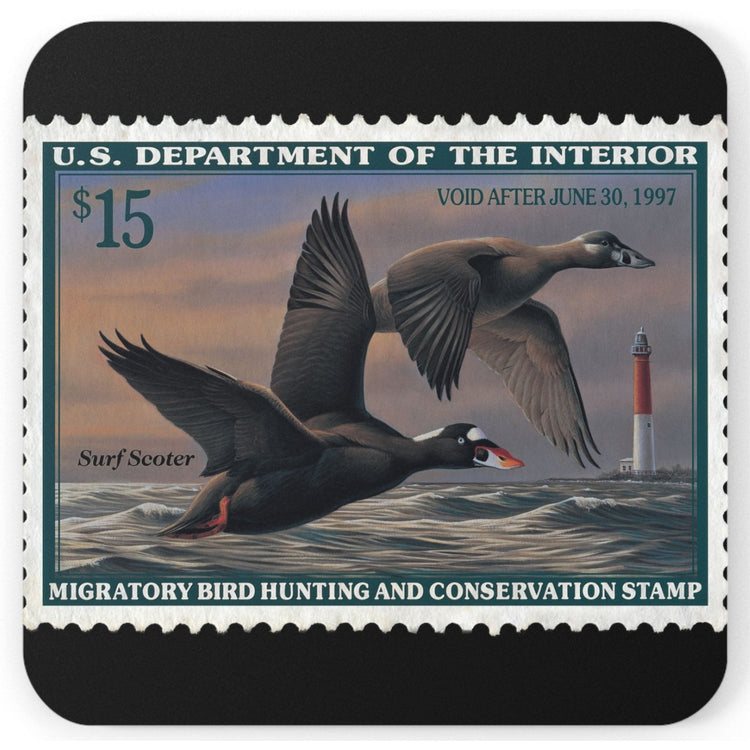 Official 1996-1997 Federal Duck Stamp - Cork Back Coaster