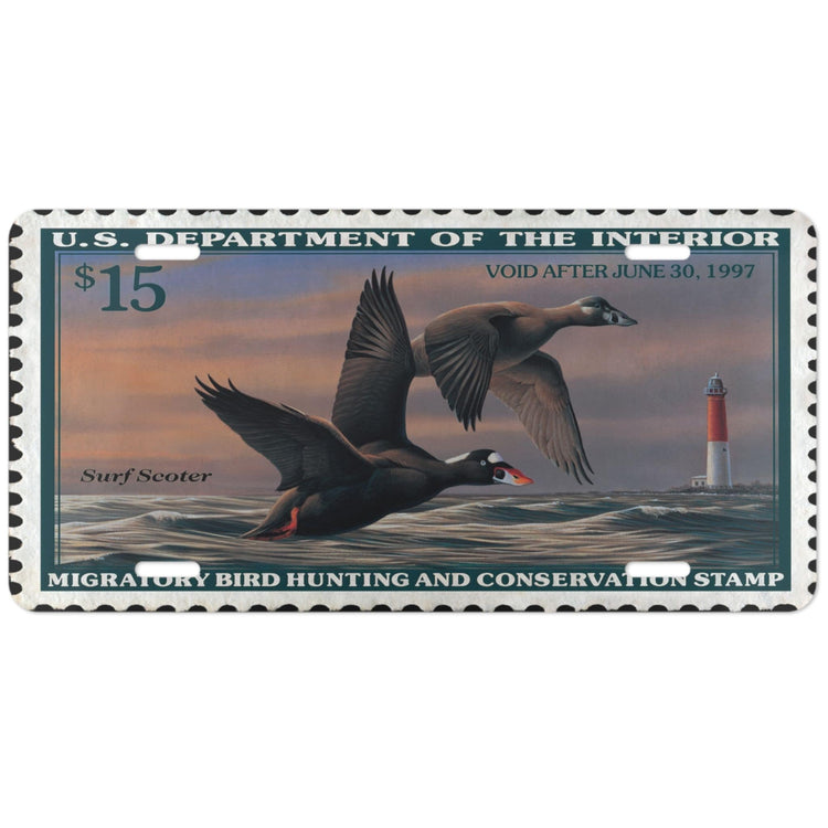 Official 1996 - 1997 Federal Duck Stamp - License Plate