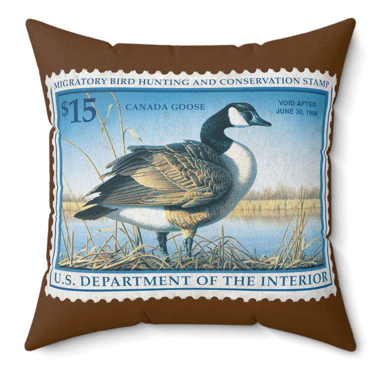 Official 1997-1998 Federal Duck Stamp - Brown Pillow