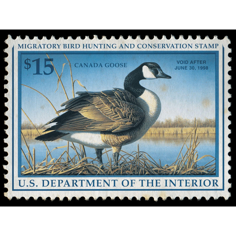 Official 1997 - 1998 Federal Duck Stamp-Metal Sign