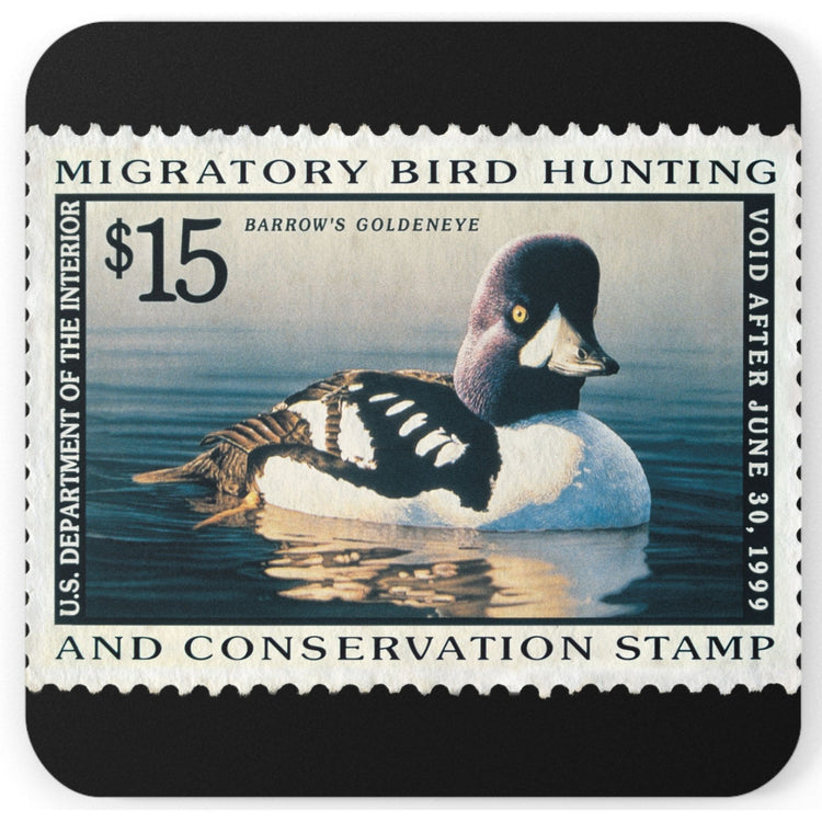 Official 1998-1999 Federal Duck Stamp - Cork Back Coaster