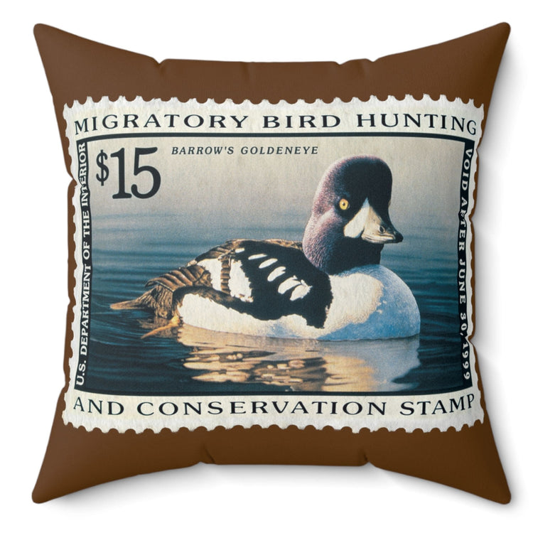 Official 1998-1999 Federal Duck Stamp - Brown Pillow