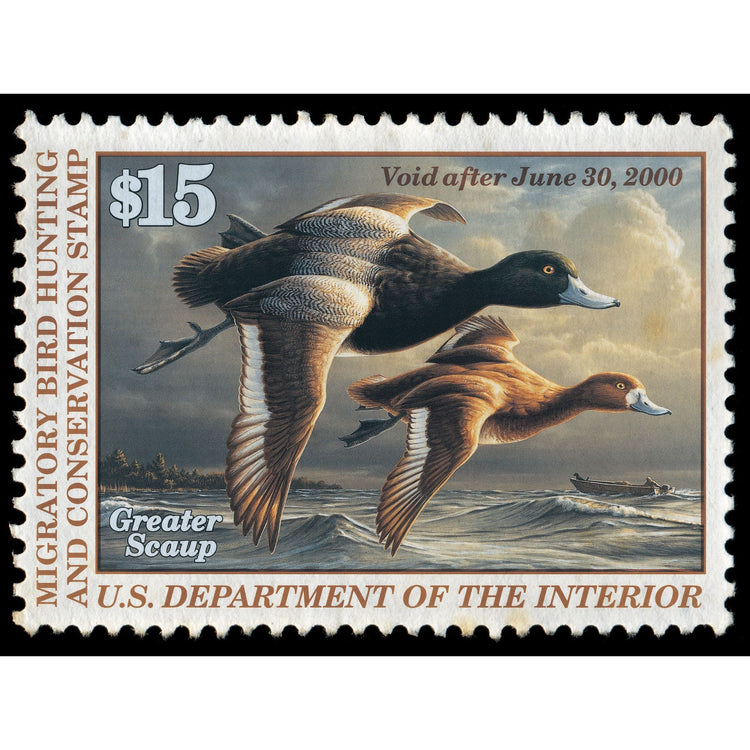 Official 1999-2000 Federal Duck Stamp-Metal Sign