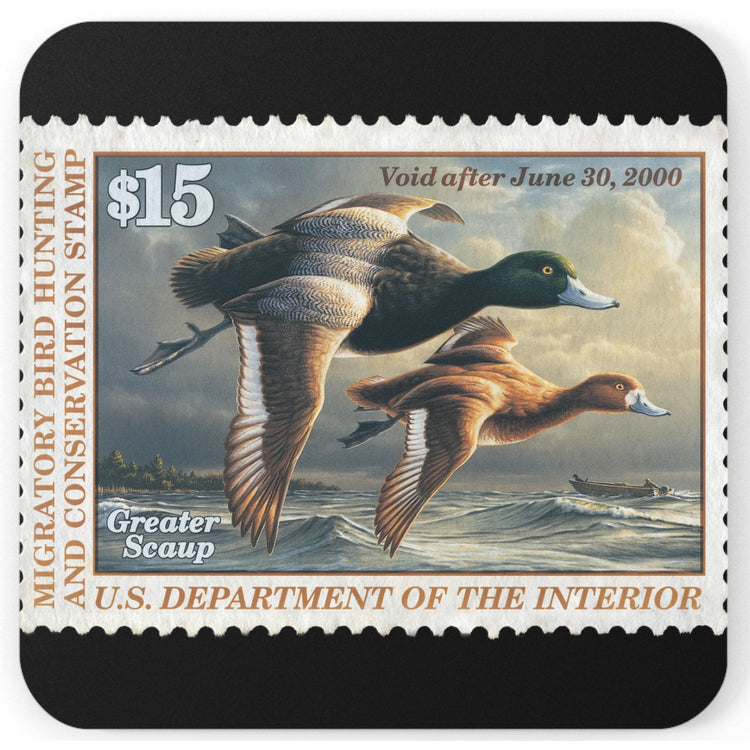 Official 1999-2000 Federal Duck Stamp - Cork Back Coaster