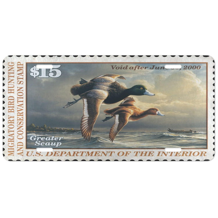 Official 1999 - 2000 Federal Duck Stamp - License Plate