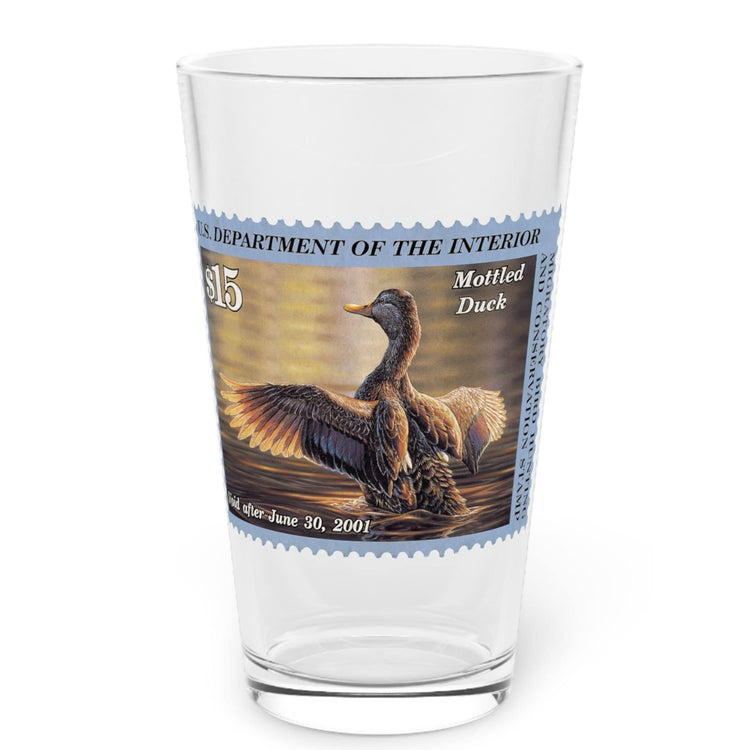 Official 2000-2001 Federal Duck Stamp - Pint Glass