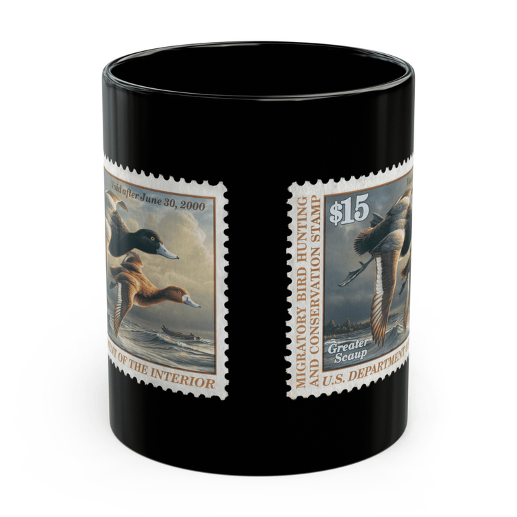 Official 1999-2000 Federal Duck Stamp - Black Mug