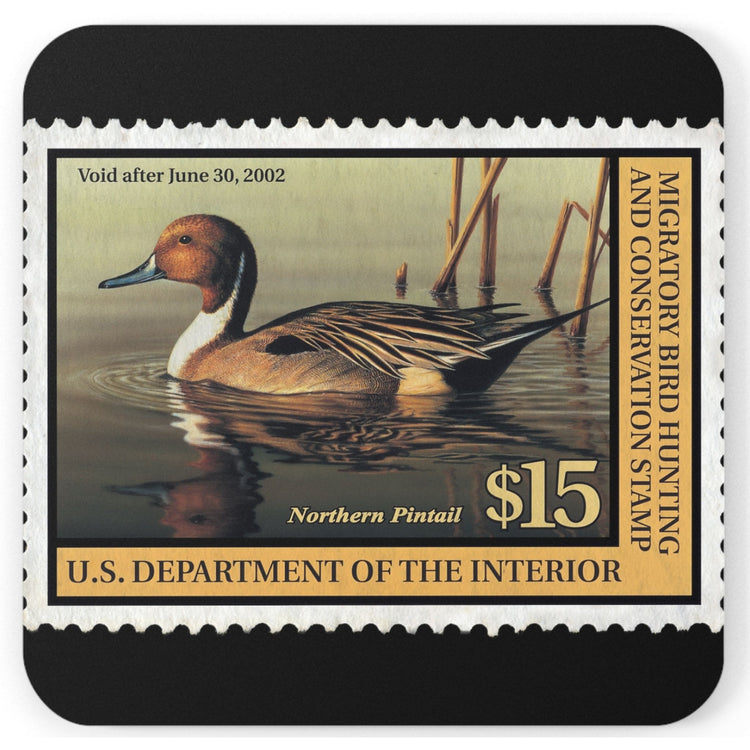 Official 2001-2002 Federal Duck Stamp - Cork Back Coaster