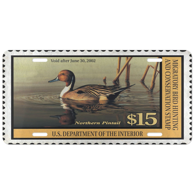 Official 2001 - 2002 Duck Stamp - License Plate