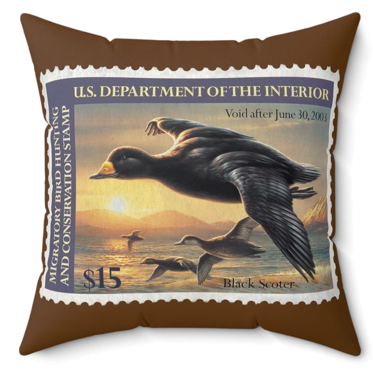 Official 2002-2003 Federal Duck Stamp - Brown Pillow