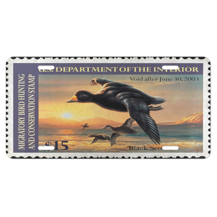 Official 2002 - 2003 Federal Duck Stamp - License Plate