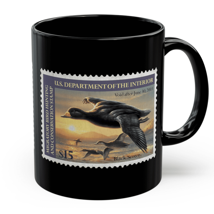 Official 2002-2003 Federal Duck Stamp - Black Mug