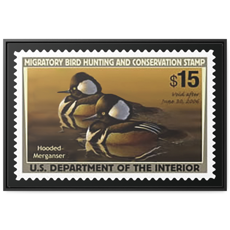 Official 2005 - 2006 Federal Duck Stamp - Canvas Sign