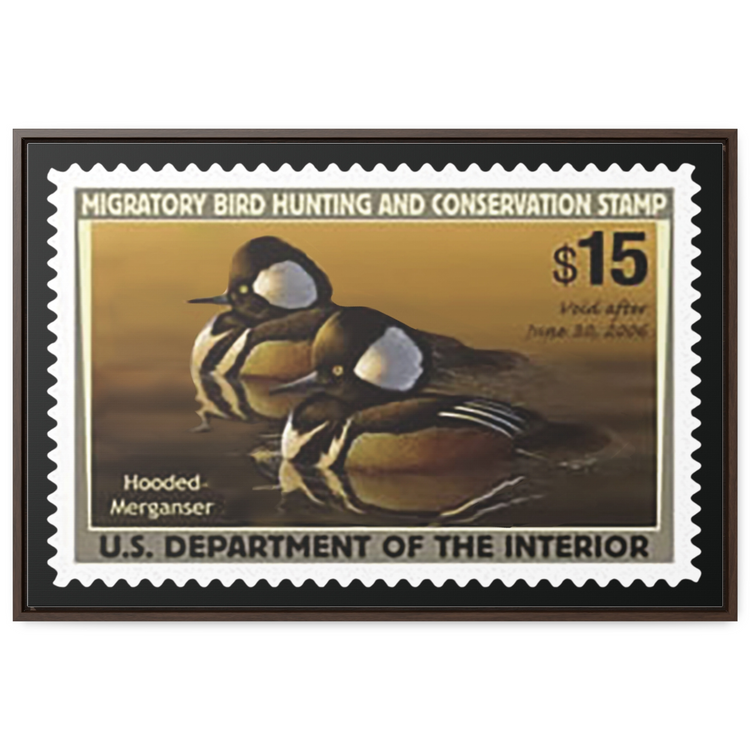 Official 2005 - 2006 Federal Duck Stamp - Canvas Sign