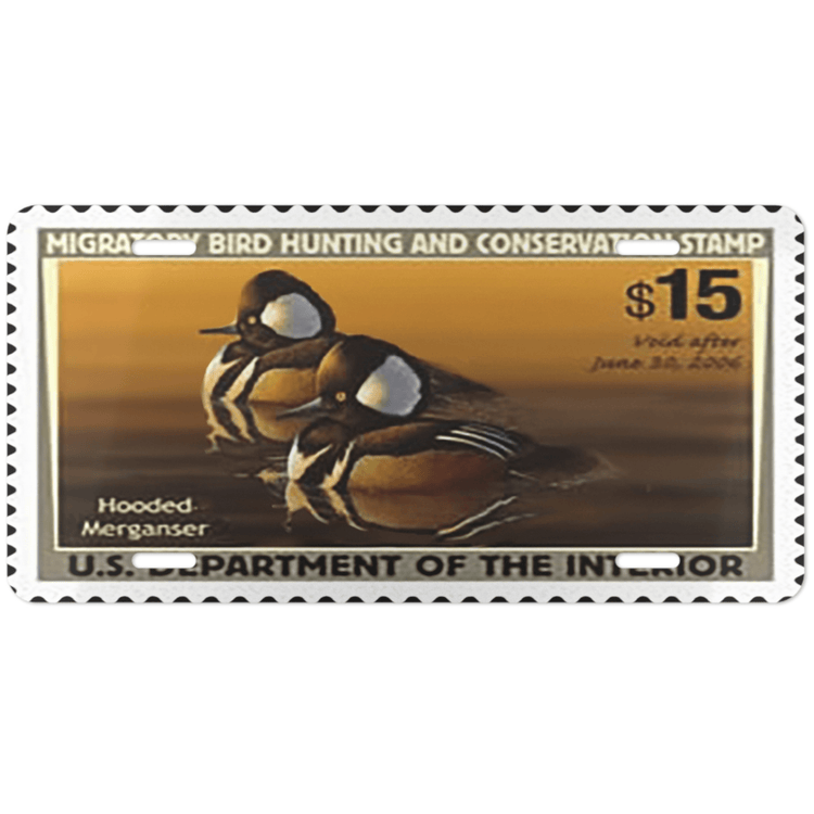 Official 2005 - 2006 Federal Duck Stamp - License Plate