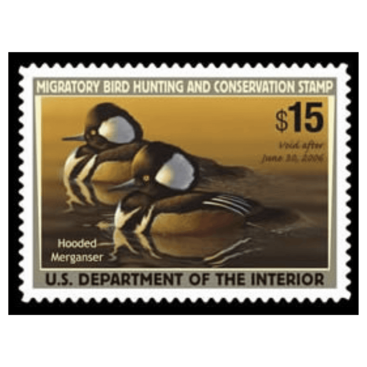 Official 2005 - 2006 Federal  Duck Stamp - Metal Sign