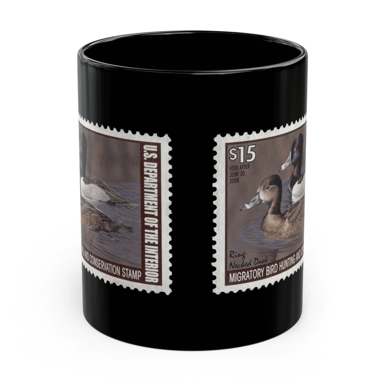 Official 2007-2008 Federal Duck Stamp - Black Mug