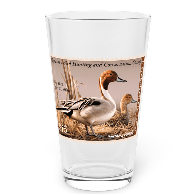 Official 2008-2009 Federal Duck Stamp - Pint Glass