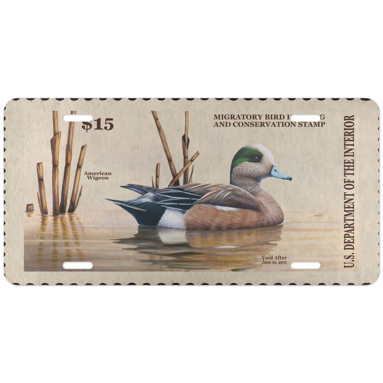 Official 2010 - 2011 Federal Duck Stamp - License Plate