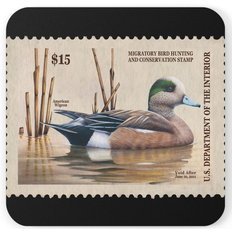 Official 2010-2011 Federal Duck Stamp - Cork Back Coaster