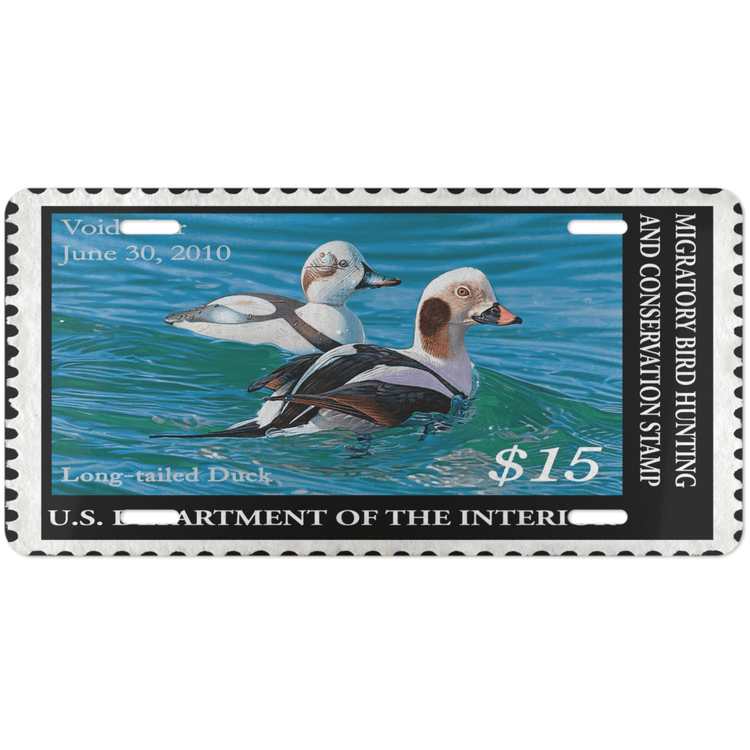 Official 2009 - 2010 Federal Duck Stamp - License Plate