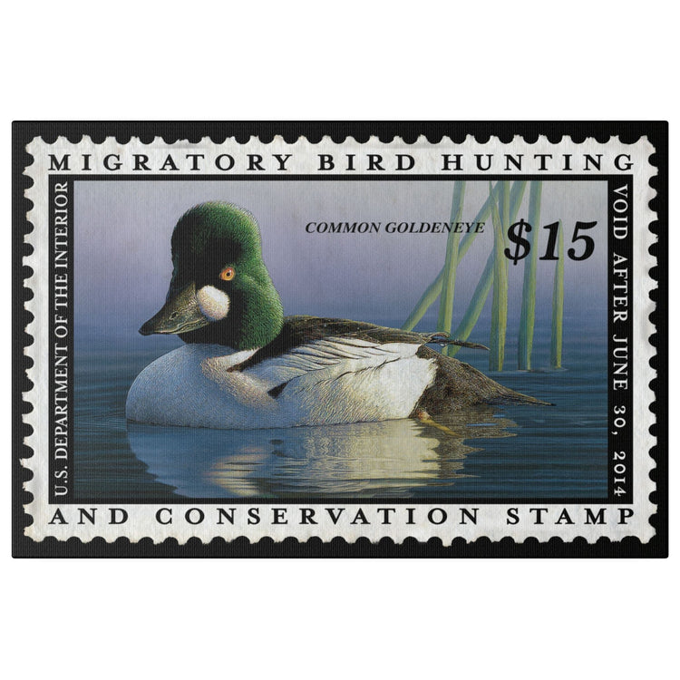 Official 2013 - 2014 Federal Duck Stamp - Canvas Sign