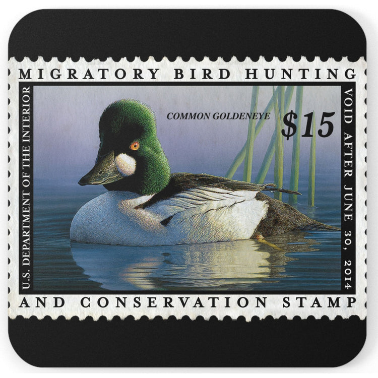 Official 2013-2014 Federal Duck Stamp - Cork Back Coaster