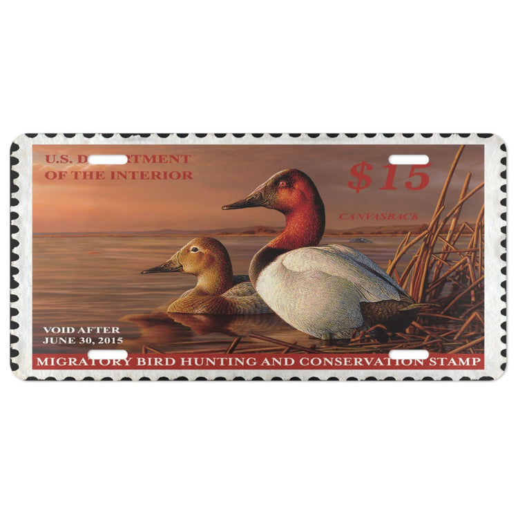 Official 2014 - 2015 Federal Duck Stamp - License Plate