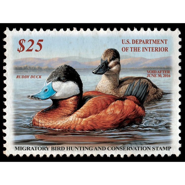 Official 2015 - 2016 Federal Duck Stamp-Metal Sign