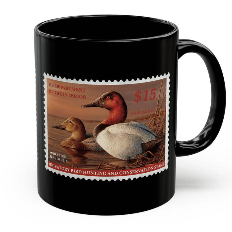 Official 2014-2015 Federal Duck Stamp - Black Mug