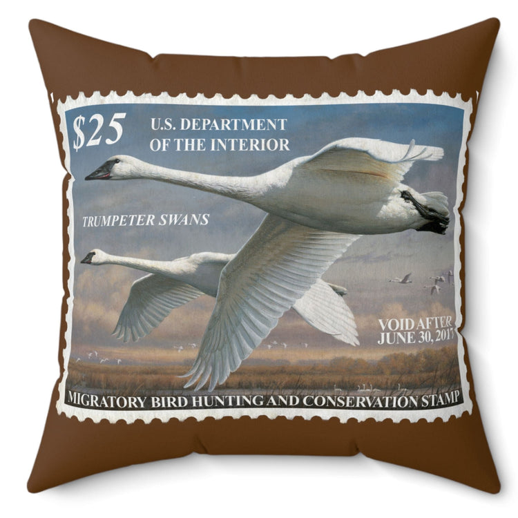 Official 2016-2017 Federal Duck Stamp - Brown Pillow