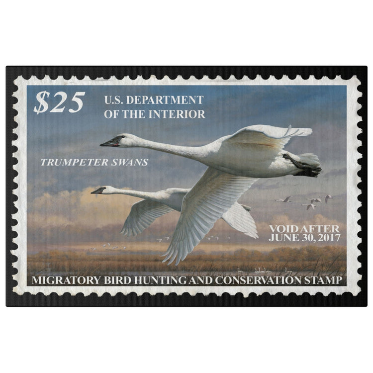 Official 2016 - 2017 Federal Duck Stamp - Canvas Sign