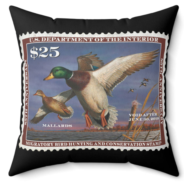 Official 2018-2019 Federal Duck Stamp - Black Pillow