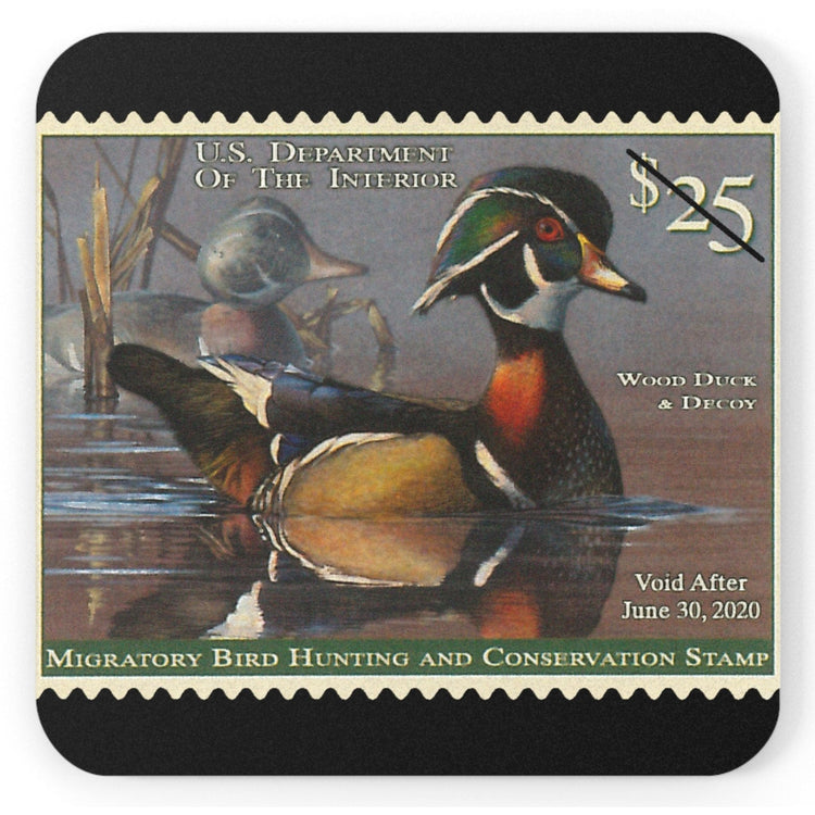 Official 2019-2020 Federal Duck Stamp - Cork Back Coaster